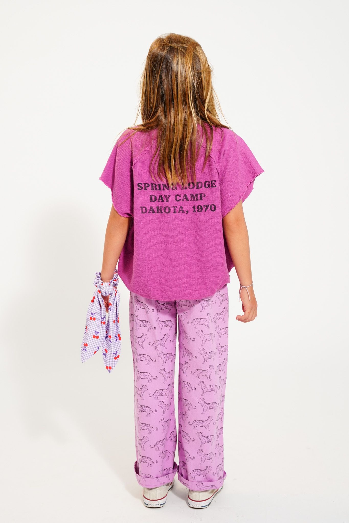 Sudadera sin mangas | fucsia con  estampado "3" Piupiuchick
