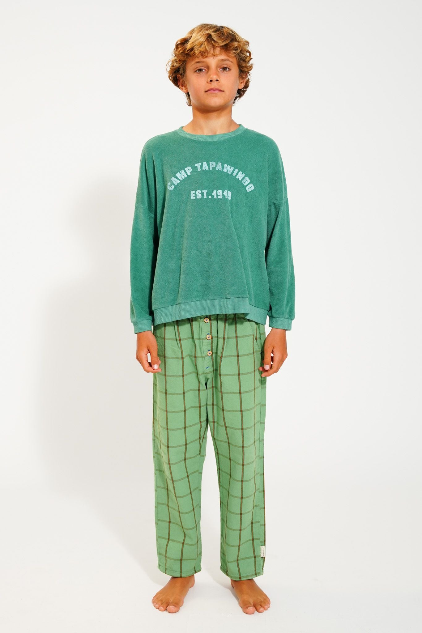 Sudadera | verde con estampado / "camp tapawingo" Piupiuchick
