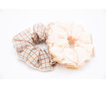 2 coleteros scrunchie tartan