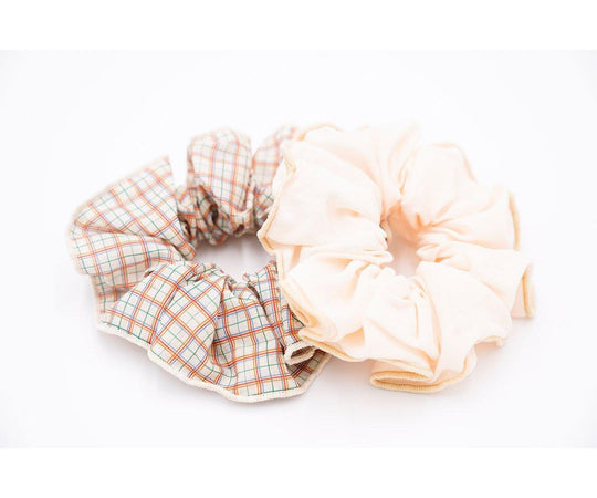 2 coleteros scrunchie tartan