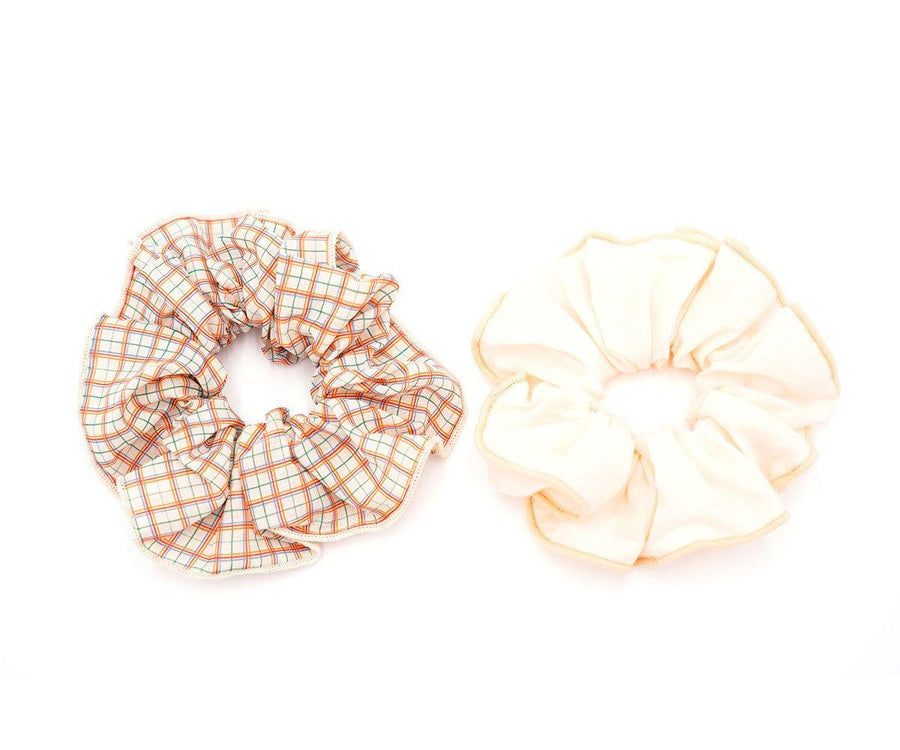 2 coleteros scrunchie tartan