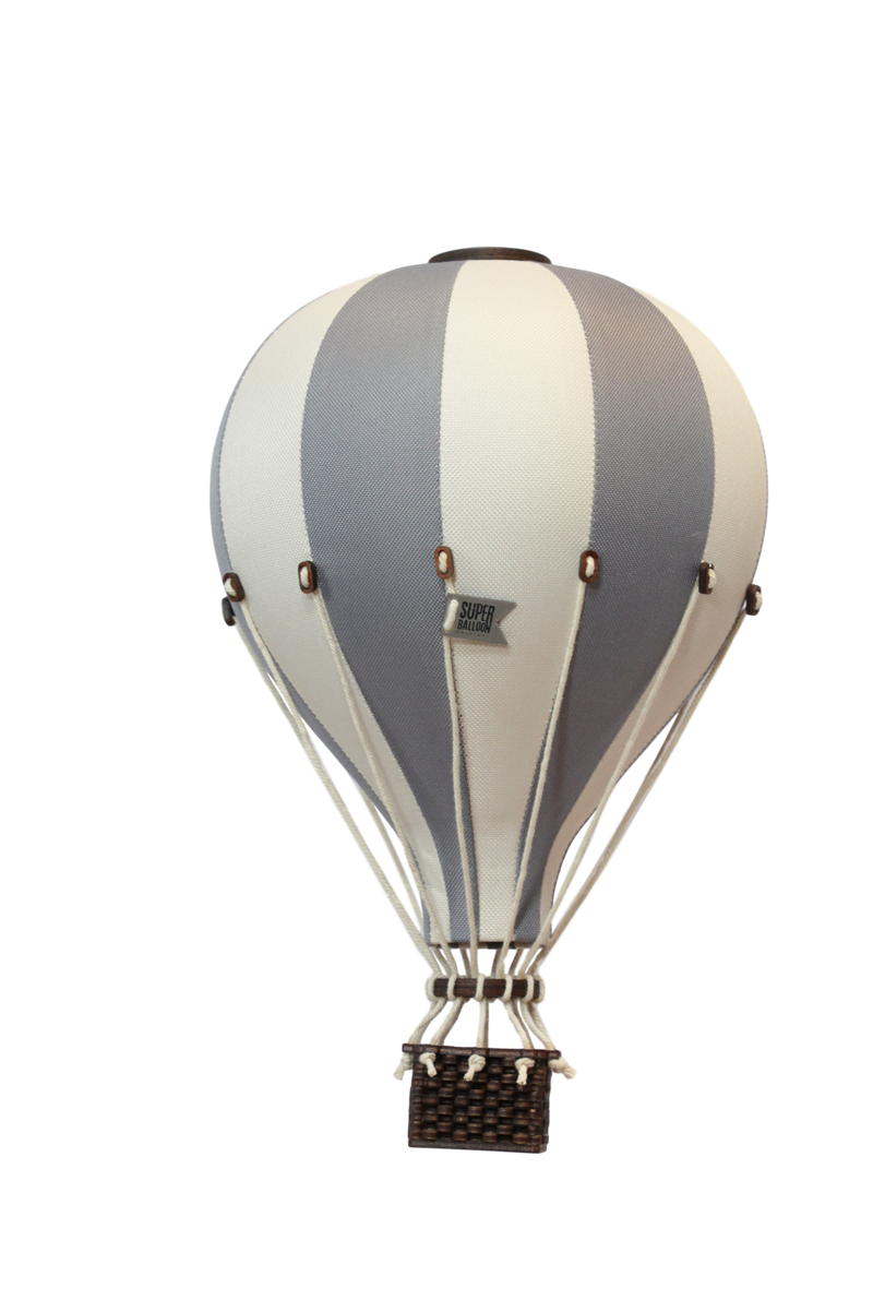 Decorative hot air balloon grey/cream  SB 723