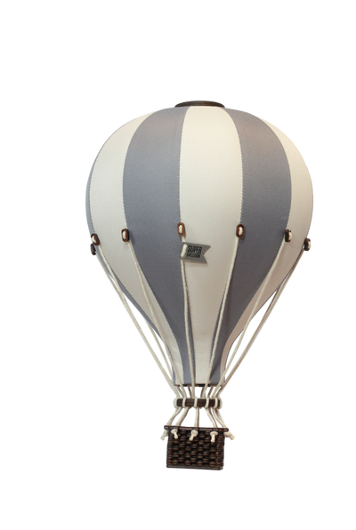 Decorative hot air balloon grey/cream  SB 723