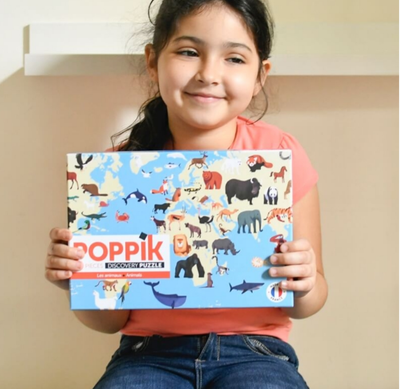 Poppik Puzzle 500 piezas "Animales del mundo"