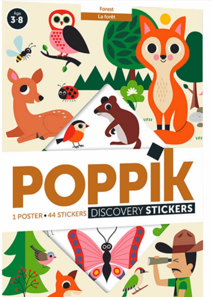 Large poster with stickers "In the forest"