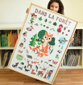 Poppik Gran poster de pegatinas "Bosque"