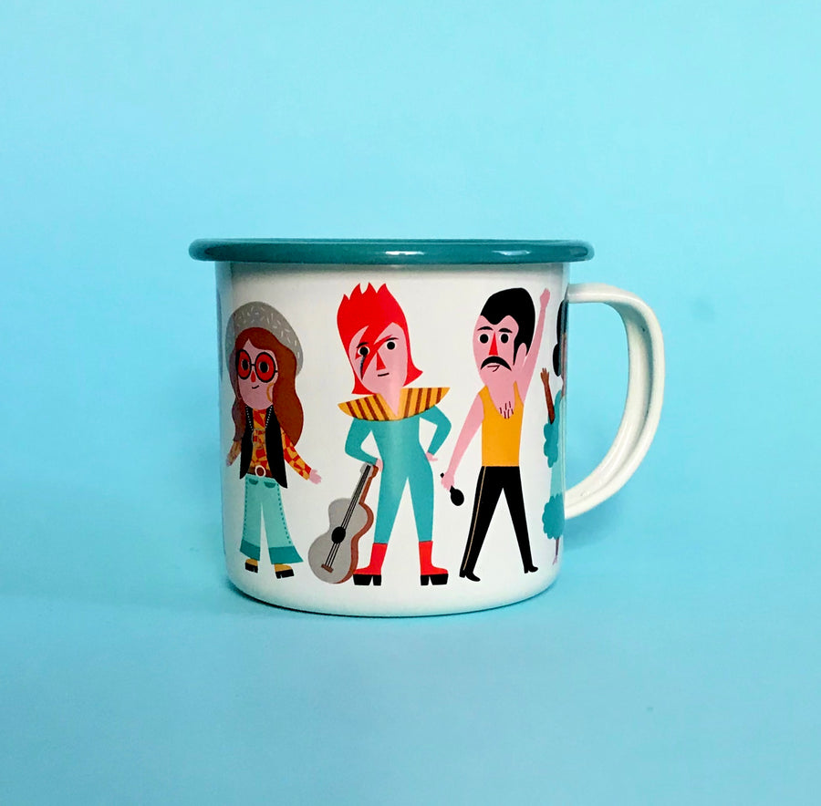 Enamel Mug Music Lover