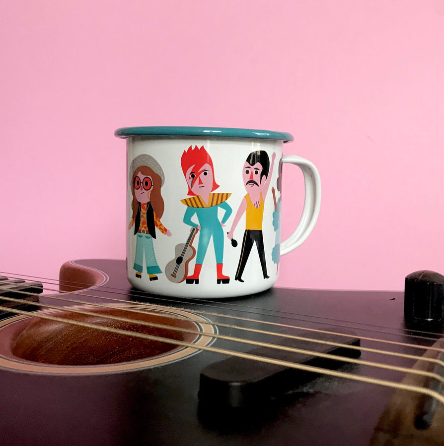 Enamel Mug Music Lover
