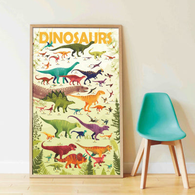 Poppik Gran Póster de Pegatinas Dinosaurios