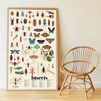 Poppik Gran Póster de Pegatinas "Insectos"