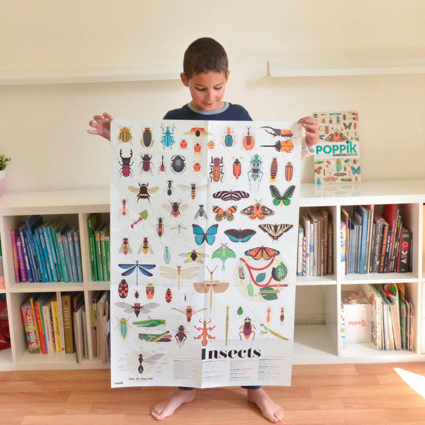 Poppik Large Poster of Stickers "Insects"