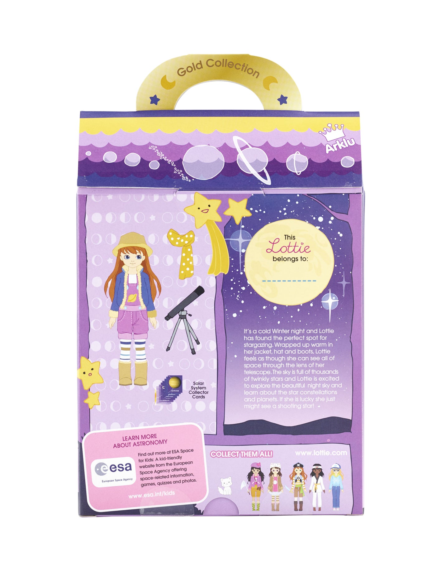 Stargazer Astronomy Lottie Doll - Gold Collection