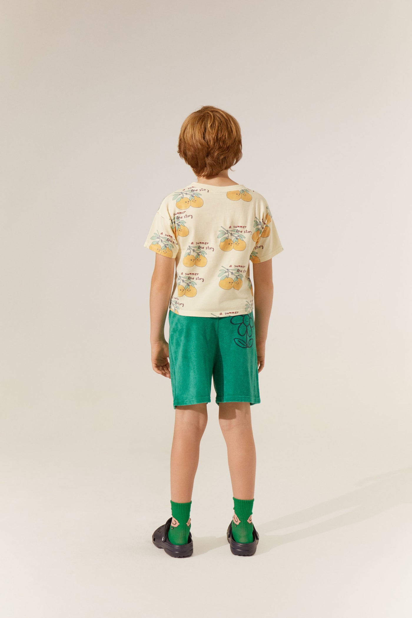 The Campamento green terry shorts