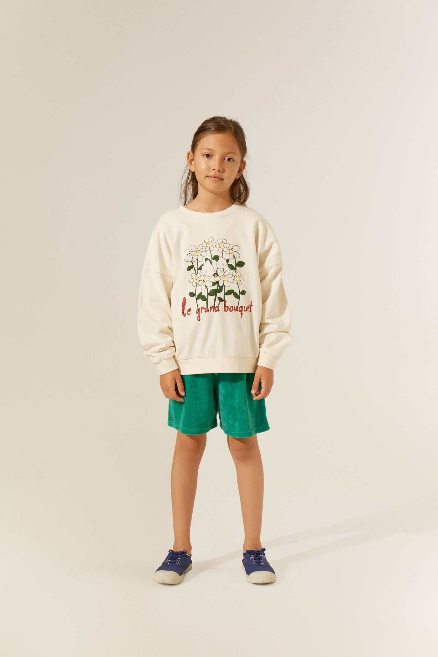 The Campamento green terry shorts