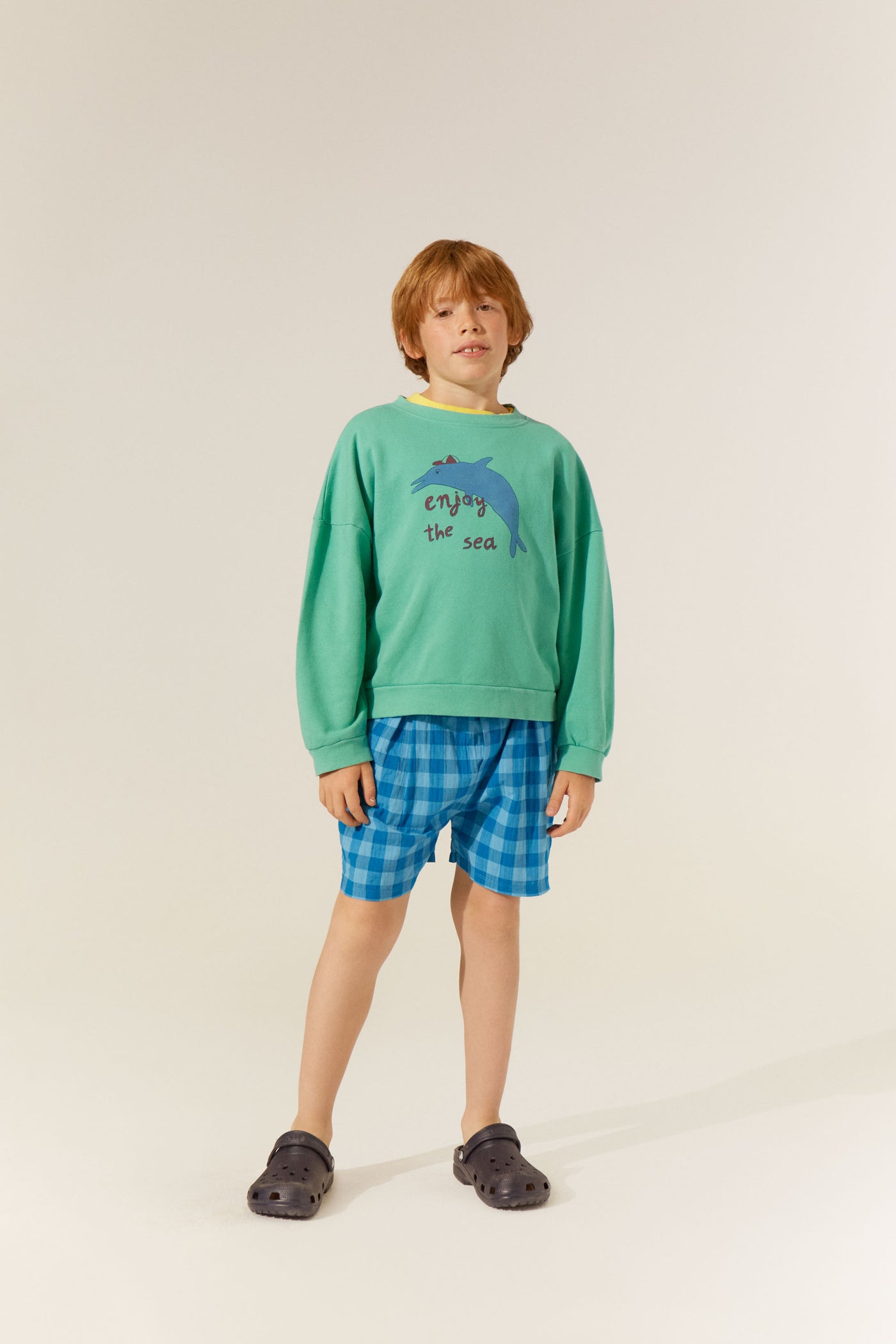 The Campamento blue checked shorts
