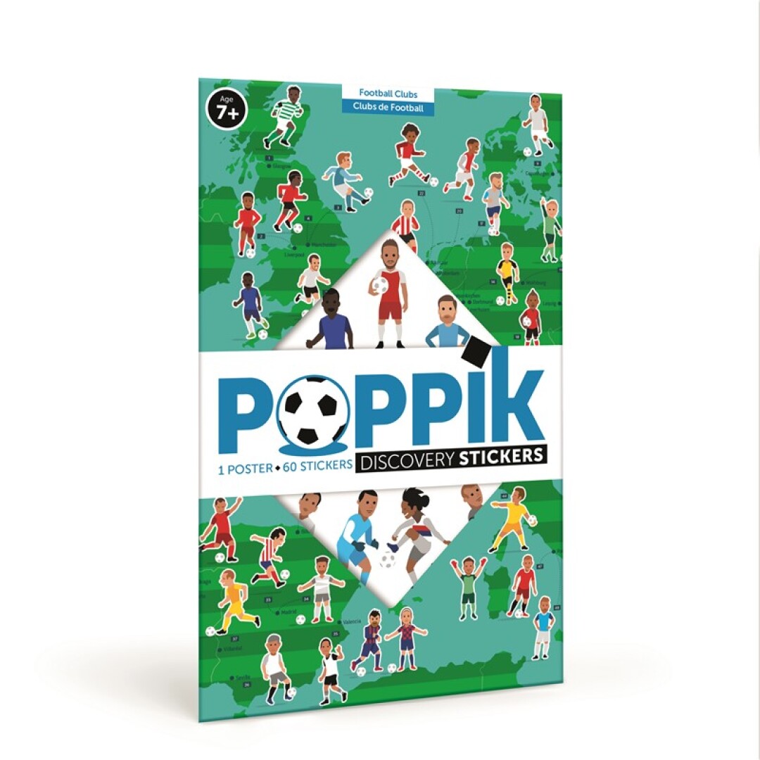 Poppik EDUCATIONAL POSTER + 60 STICKERS
FOOTBALL (6-12 YEARS OLD)