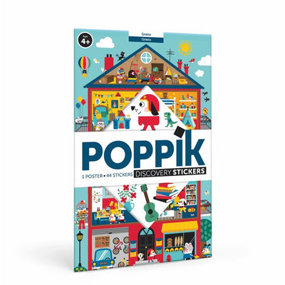 Poppik Gran poster de pegatinas "En casa"
