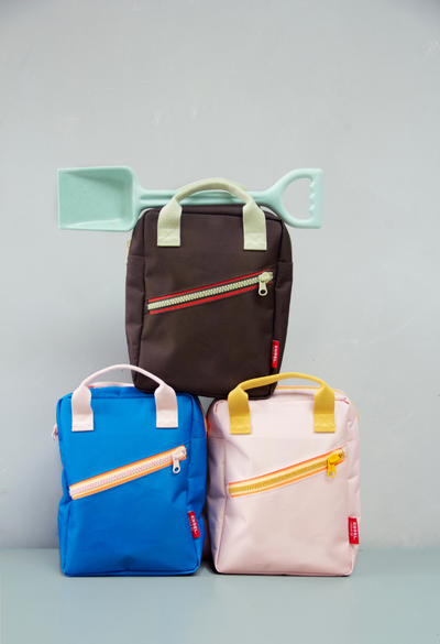 Backpack small 'Zipper true blue'